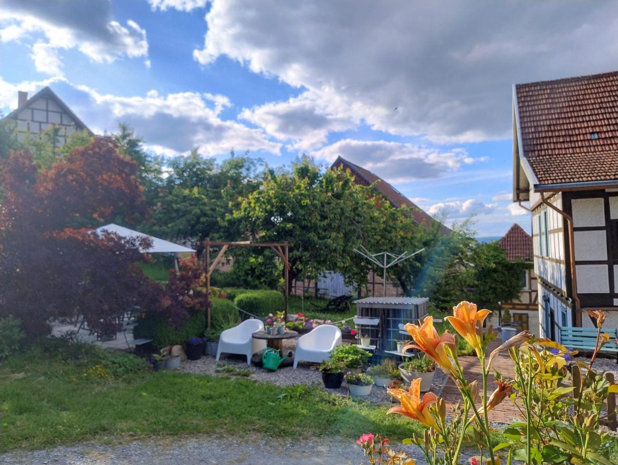 Minicamping Und B&B Apartment Hintergarten Niederorschel Luaran gambar